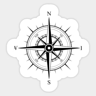 Compass Sticker